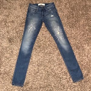 A&F Embellished skinny jeans